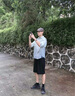 安初夏短袖襯衫男士休閑套裝夏季衣服男裝酷帥搭配帥氣七分袖襯衣三件套 3035綠漸變寸衣+棉白T+K033藍褲 XL 【120-140斤】 曬單實拍圖
