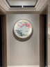 伯莎丹頓 BERTHA DENTON新中式掛畫玄關(guān)裝飾畫圓形山水風(fēng)景畫led燈畫刺繡家居工藝品禮品 江山梅花 直徑80cm 懸浮刺繡+LED燈+蟬翼紗+鋁合金框 曬單實(shí)拍圖