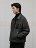 GXG男裝加厚通勤外套24冬季新品 深灰色 175/L 曬單實(shí)拍圖