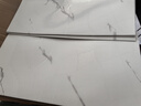 仿瓷磚大理石貼紙墻面翻新裝飾背景墻防水防潮遮丑鋁塑板墻貼自粘 薄款雅士白/鋁箔強背膠 【30厘米X60厘米】X10片 曬單實拍圖