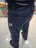 ChlqeKeith廣州新塘牛仔褲男士夏季薄款男褲高端寬松直筒褲彈力休閑長褲子男 703藍灰色 32 曬單實拍圖