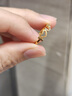 周大生黃金戒指足金字母愛(ài)心戒指表白精致送女友送老婆生日復(fù)購(gòu)補(bǔ)貼女 告白愛(ài)心戒指 金重約1.97g 曬單實(shí)拍圖