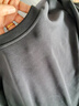 TKSY搭配鯊魚(yú)褲的上衣2025年秋冬新款中長(cháng)款遮屁股打底衫胖mm長(cháng)袖T恤 灰色(磨毛/款)-純色 L105-125斤 曬單實(shí)拍圖