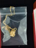 中國黃金（CHINA GOLD）足金心動(dòng)萌龍吊墜女黃金項鏈愛(ài)心本命年生肖龍生日禮物送女友 心動(dòng)萌龍吊墜【配18K鏈】約1.2g 曬單實(shí)拍圖
