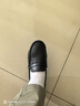 木林森男鞋休閑皮鞋男士一腳蹬樂(lè )福鞋頭層牛皮軟底爸爸豆豆鞋 黑 39  曬單實(shí)拍圖