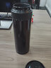 膳魔師（THERMOS）保冷保溫杯470ml高真空不銹鋼戶(hù)外運動(dòng)旅行帶茶漏水杯CMK-501 咖色-470ml 曬單實(shí)拍圖
