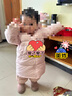 笛莎（DEESHA）童裝女童和暖系列三防中長版防寒羽絨服2024冬季新款女寶時尚外套 泡芙粉 100 曬單實拍圖