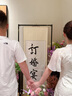 尚都比拉夏季禪意新中式包扣盤(pán)扣荷葉袖花卉提花V領(lǐng)連衣裙女 淺杏色 XL  曬單實(shí)拍圖