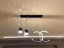 呂顧家led餐廳吊燈具餐桌創(chuàng)意輕奢燈飾現(xiàn)代簡約可調(diào)節(jié)餐廳臥室滿天星60W 雙C黑色三色 曬單實拍圖
