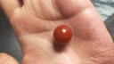 觀玉 優(yōu)質(zhì)紅瑪瑙紅色圓珠散珠 手工DIY女士手串手鏈配件珠子 直徑16毫米/單顆 曬單實(shí)拍圖