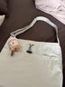 芙玖兔休閑大包包女2025新款布包單肩包出游女神節托特包上課通勤斜挎包 米白色【無(wú)掛件】 曬單實(shí)拍圖
