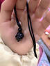 蔓笙國潮瑞獸小醒獅項鏈男潮手工編織黑繩學(xué)生鎖骨鏈網(wǎng)紅毛衣鏈送男友 曬單實(shí)拍圖