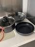 蘇泊爾（SUPOR）炒鍋不粘鍋具套裝烹飪廚具套裝無(wú)煙鍋廚房全套平底鍋炒鍋煎鍋湯鍋 精品套裝(炫酷黑) 3件套 曬單實(shí)拍圖