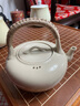 萬(wàn)土燒日式粗陶煮茶壺家用小泡茶壺煮茶器明火燒茶爐戶(hù)外陶瓷燒水壺 一物壺（草木色） 曬單實(shí)拍圖