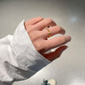 周大福ING系列22顆愛(ài)心情侶戒指足金黃金戒指男女(工費(fèi):280計(jì)價(jià))F227196 16號(hào) 足金 約2.10g 曬單實(shí)拍圖