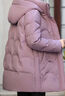 雅鹿紅色中年媽媽羽絨服女款2024冬季新款百搭純色中長(cháng)款保暖鴨絨外套 曬單實(shí)拍圖