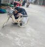 飛鴿（PIGEON） 城市通勤自行車(chē)成人代步男女上班輕便公路自行車(chē) 【單速】黃色+帶坐墊 24寸 適合身高150-170cm 曬單實(shí)拍圖