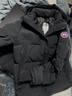 加拿大鵝（Canada Goose）Wyndham 男士派克大衣戶(hù)外休閑外套大鵝羽絨服 2048M 61 黑色 L 曬單實(shí)拍圖