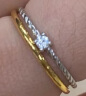 周大福母亲节礼物 婚嫁素圈黄金戒指(工费120) 20号 约2.1g EOF1 实拍图
