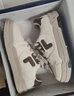 FILA FUSION斐樂(lè )官方潮牌男鞋BANK DX場(chǎng)下滑板鞋時(shí)尚舒適休閑鞋厚底鞋 古白色/奶白-AG 42 曬單實(shí)拍圖