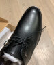 宜驰（EGCHI）皮鞋男士商务休闲正装英伦耐磨舒适通勤鞋子男 1618 黑色 39 实拍图