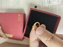 周六福（ZLF）  黃金戒指女款5G足金活口指環(huán)金珠素金百搭尾戒 計價 9號 - 1.78g 曬單實拍圖
