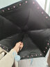 天堂 防紫外线阳伞五折 小巧便携水果伞折叠结实晴雨两用女 灰蓝 实拍图