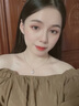 HR赫蓮娜輕奢項(xiàng)鏈女士鎖骨鏈時(shí)尚首飾品七夕情人節(jié)禮物送女友老婆 白金色·白鉆 曬單實(shí)拍圖