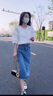 芭鳶2025年春秋夏季新款牛仔女士套裝時尚氣質女神范衣服連衣裙小個子 上衣+半身裙 S(建議88-98斤) 曬單實拍圖
