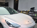 邁科斯維適用特斯拉Model3/Y煥新3Y車標(biāo)裝飾貼前后方向盤字母車尾頭機蓋標(biāo) 替換前后車標(biāo)貼銀色【Model3】2件 曬單實拍圖