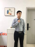 沙馳SATCHI男士長(cháng)袖襯衫春新款商務(wù)休閑高級感親膚易打理襯衣藍【蘆薈纖維】 中灰 40 (175/75kg) 曬單實(shí)拍圖