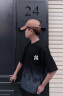 NEWERSISER官方潮牌短袖t恤套裝男夏季休閑棉質寬松字母印花上衣短褲兩件套 662黑色（NE01） 2XL（推薦體重140-160斤） 曬單實拍圖