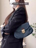 芙玖兔出游小眾牛仔布復(fù)古斜挎包包女2025新款韓版休閑通勤褶皺單肩包 牛仔藍(lán)色 曬單實(shí)拍圖