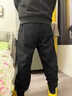 胖哥哥大碼男裝休閑衛褲加肥加大束腳褲肥佬寬松運動(dòng)褲胖子男褲長(cháng)褲子 墨黑（常規） 7XL （300-330斤） 曬單實(shí)拍圖