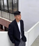 佐優(yōu)品高級(jí)感休閑西服男寬松垂感外套韓版潮流夏季新款男士西裝套裝 灰綠西服+西褲 XL 曬單實(shí)拍圖