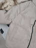 巴拉巴拉兒童羽絨服男童女童冬裝保暖寶寶外套學(xué)院風(fēng)校服親子裝潮 白黑色調00419（白鴨絨） 130 cm（充絨量87g） 曬單實(shí)拍圖