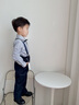 羅蒙男童禮服春季小西裝套裝花童英倫風(fēng)小主持人背帶褲鋼琴表演服 長(cháng)袖襯衫+長(cháng)褲+背帶 【贈領(lǐng)結】 130 曬單實(shí)拍圖
