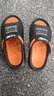 速狐夏季2025新款兩用踩屎感室外涼拖鞋男潮流外穿防滑涼鞋男士拖鞋男 黑桔升級版 41-42 適合42-43的腳 曬單實(shí)拍圖