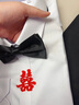 啄木鳥(niǎo)伴郎服白襯衫兄弟團衣服結婚西裝禮服男西服馬甲背帶夏季襯衣服裝 藍色西褲+長(cháng)袖襯衫 XL 曬單實(shí)拍圖