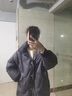 衣典零一（LEDIALYI）羽絨棉服女短款2024冬季女裝新款時(shí)尚休閑中年小個(gè)子棉襖棉衣外套 灰紫色 M （建議115斤內(nèi)） 曬單實(shí)拍圖