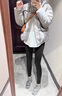 優(yōu)美珍（YOUMEIZHEN）日本孕婦褲春秋鯊魚(yú)褲外穿打底褲孕期秋冬加絨托腹瑜伽褲孕婦裝女 煙墨黑（春秋款） L 曬單實(shí)拍圖