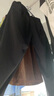 太平鳥時尚休閑長褲夏季高腰闊腿寬松顯瘦直筒休閑褲女 黑色 M 曬單實拍圖