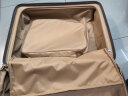 新秀丽（Samsonite）行李箱时尚竖条纹拉杆箱旅行箱拿铁咖25英寸托运箱GU9*13002 实拍图