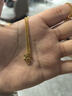 是你（IS YOU）黃金項鏈女星星999足金吊墜鎖骨鏈生日情人節(jié)禮物送女友老婆媽媽 足金星星吊墜約1.1g+S925鏈+品牌禮盒 曬單實拍圖