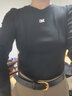 MO&Co.春秋MC刺繡設計感線(xiàn)條切割圓領(lǐng)長(cháng)袖正肩短款T恤 白色黑色 黑色-第2批 L 170 曬單實(shí)拍圖