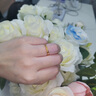 中國黃金（CHINA GOLD）莫比烏斯環(huán)黃金戒指女足金情侶對戒指環(huán)七夕情人節(jié)禮物送女朋友 足金交織開口戒指-女戒約1.62g【紀(jì)念品】 曬單實拍圖