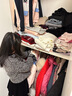 Teenie Weenie Kids小熊童裝24秋款女寶寶花邊大翻領印繡花棉服 粉色 110cm 曬單實拍圖