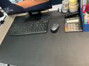 BUBM 鼠标垫大号 桌垫 办公室桌面垫桌布笔记本电脑垫游戏电竞鼠标垫超大支持定制 黑色加大号 实拍图