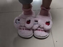 HELLOKITTY童鞋女童棉拖卡通可愛(ài)冬季保暖家居鞋柔軟舒適拖鞋6847粉色28 曬單實(shí)拍圖