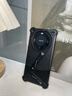 派凡【裸感殼】適用華為Mate60pro手機殼70pro+金屬無邊框超薄鏤空散熱氣囊防摔半包保護套異形骨架簡 黑色【極簡無邊框/自帶隱形支架/氣囊防摔】 華為mate60pro/mate60pro+通 曬單實拍圖